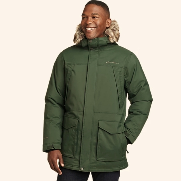 Eddie Bauer Men's Superior Down Parka - dark loden - Picture 1 of 16